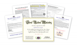 Wedding Officiant Ordination Credentials (Montage)